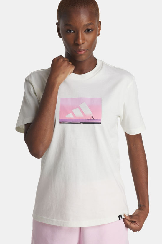 adidas Outdoor Adventure Graphic T-shirt Dames off white