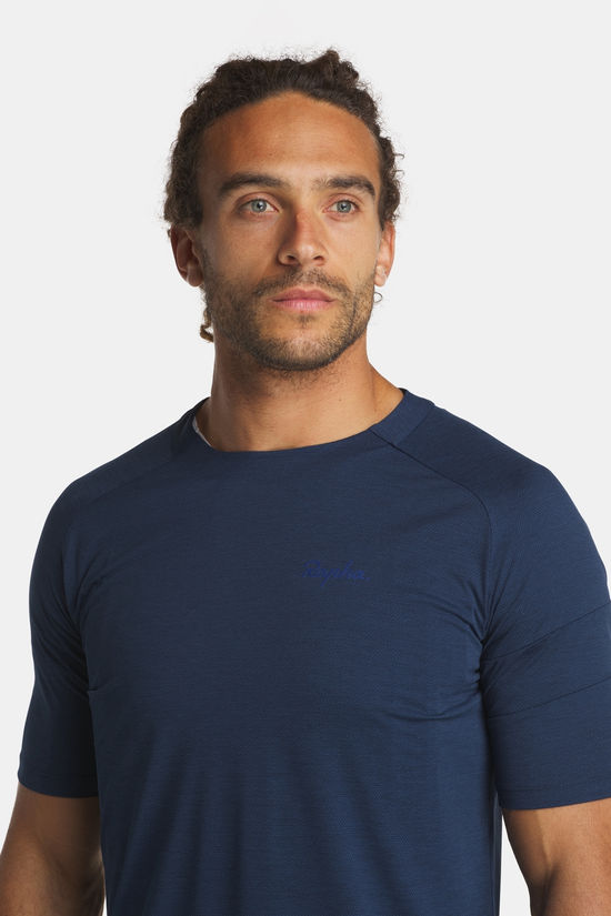 Rapha Trail Technical T-Shirt Navy Blue