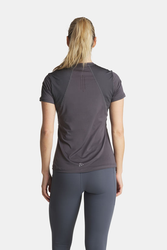 Craft Adv Essence S/S Tee 2 Dames dark grey