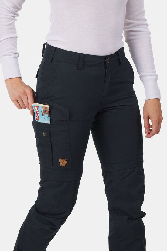 Fjällräven Karla Pro Zip-Off Afritsbroek Dames Dark Blue