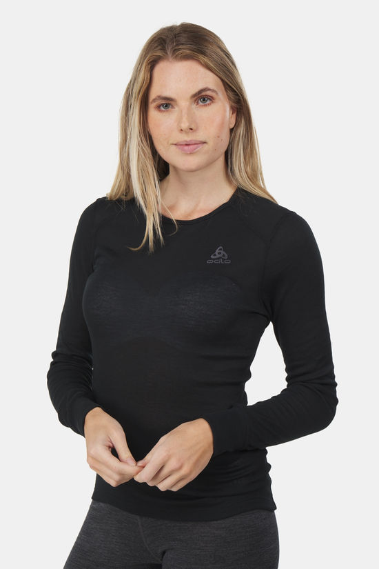 Odlo Bl Top Crew Neck L/S Active Warm Eco black/dark grey
