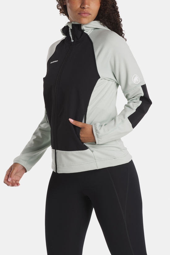 Mammut Massone ML Hooded Fleecevest Dames silver/black