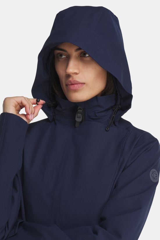 agu Urban Outdoor Trenchcoat Long Dames Navy Blue