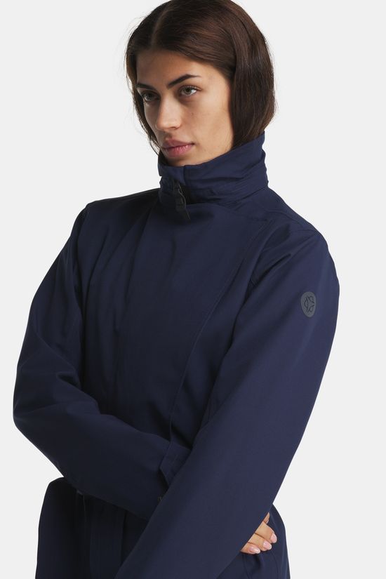 agu Urban Outdoor Trenchcoat Long Dames Navy Blue