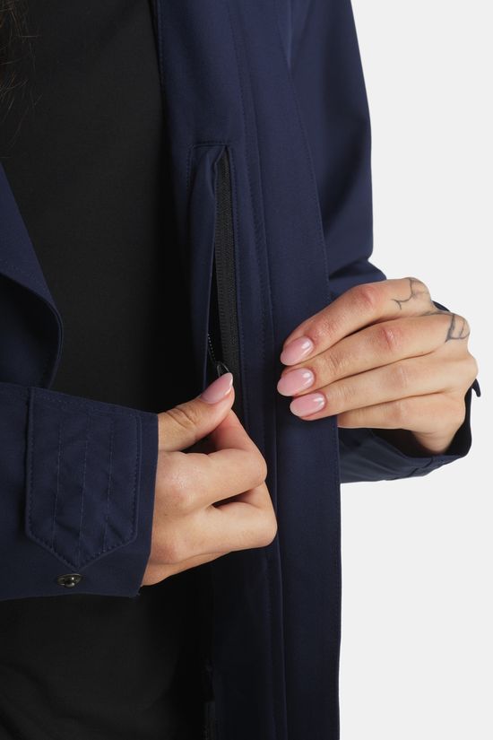 agu Urban Outdoor Trenchcoat Long Dames Navy Blue