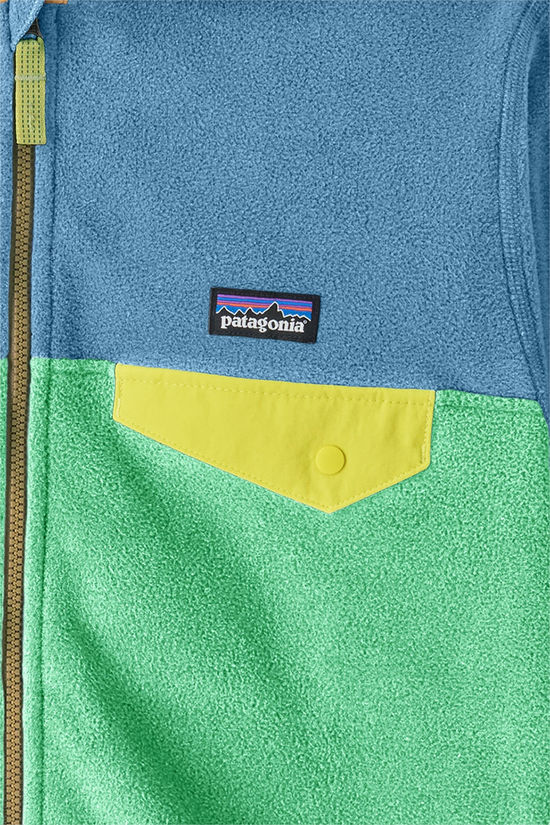 Patagonia Boys' Micro D Snap-T  Fleecevest Junior light green/light blue