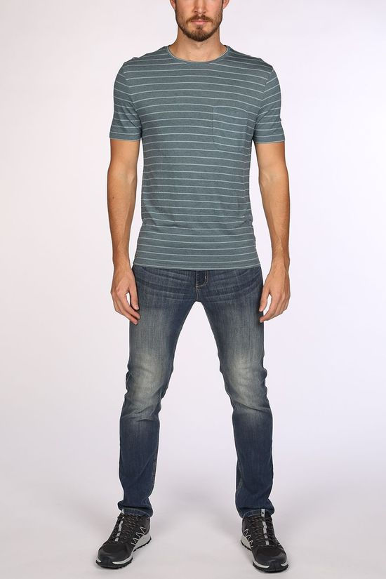 Blue Loop Originals Stripe Pocket Shirt light blue/light grey