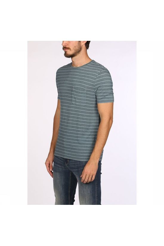 Blue Loop Originals Stripe Pocket Shirt light blue/light grey