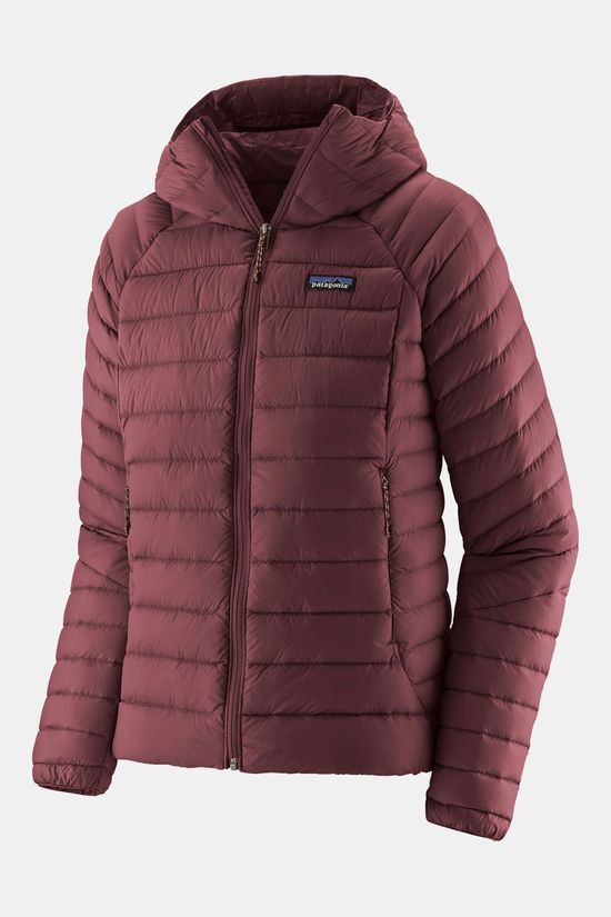 Patagonia Down Sweater Hoody Donsjas Dames dark red