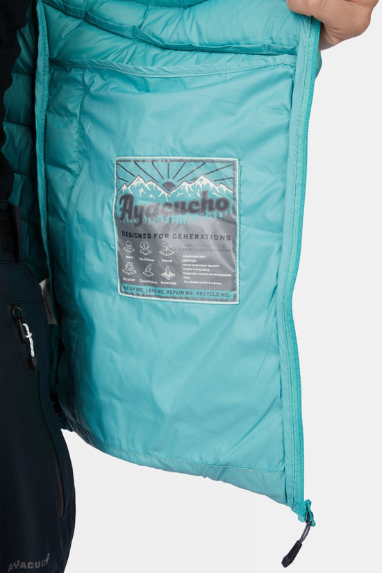 Ayacucho Mountain Lightweight Down Hoody II W Donsjas Dames Turquoise