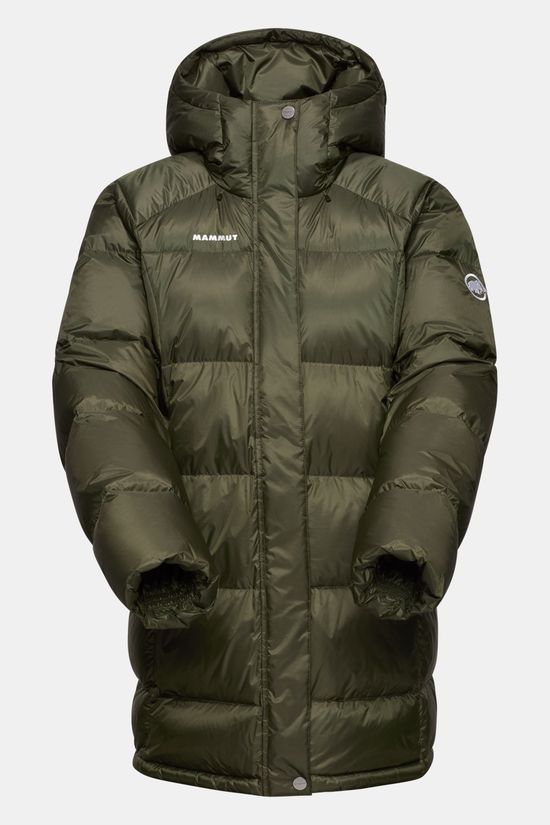 Mammut Glacier Glow In Hooded Donsparka Dames dark khaki