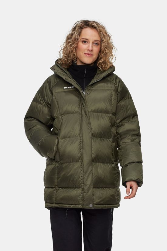 Mammut Glacier Glow In Hooded Donsparka Dames dark khaki