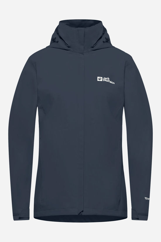 Jack Wolfskin Trailtime 2L Regenjas Dames Navy Blue