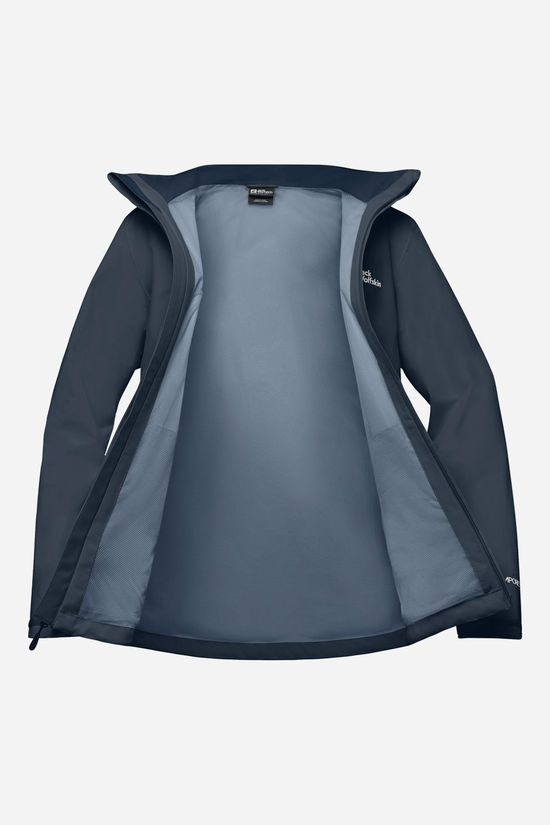 Jack Wolfskin Trailtime 2L Regenjas Dames Navy Blue