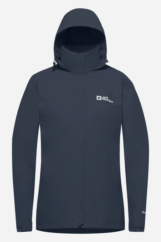 Jack Wolfskin Trailtime 2L Regenjas Dames Navy Blue