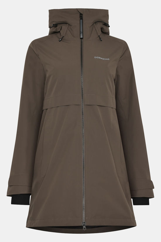 Didriksons Helle Parka 6 Gevoerde Jas Dames Mocha