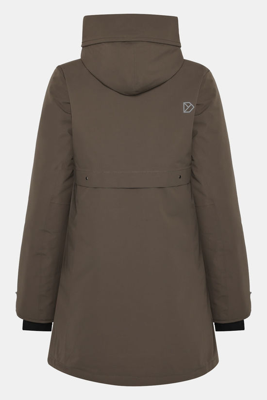 Didriksons Helle Parka 6 Gevoerde Jas Dames Mocha
