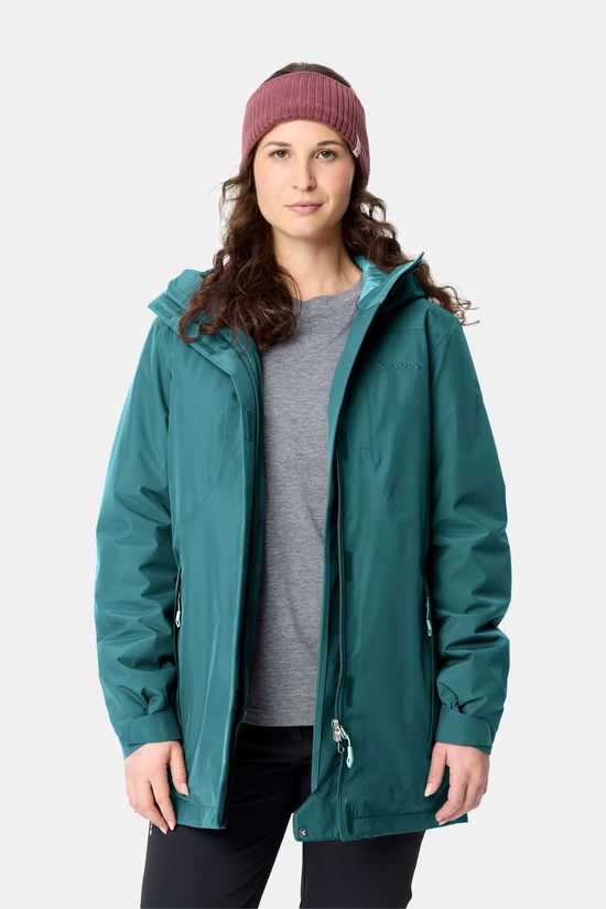 Vaude Rosemoor Padded Parka Gevoerde Jas Dames Dark Green/Dark Green