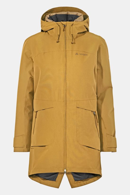 Vaude Skomer Winter Parka Iii Gevoerde Jas Dames Camel Brown