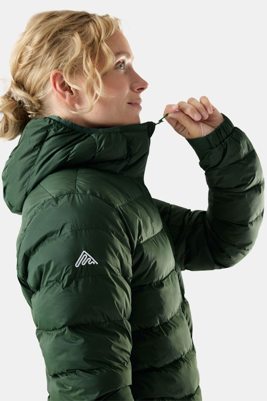 CORTAZU Mountain Ins Hooded Jacket 10M Dames dark green