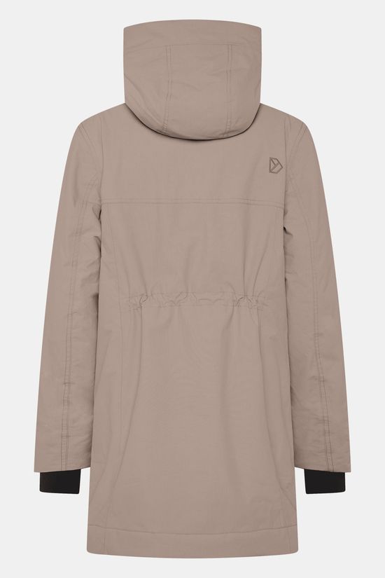 Didriksons Eris Gevoerde Jas Dames Taupe