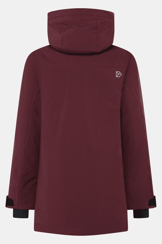 Didriksons Marget Gevoerde Parka Dames Bordeaux / Maroon