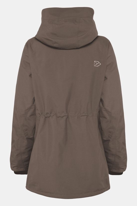 Didriksons Felia Gevoerde Parka Dames mid brown