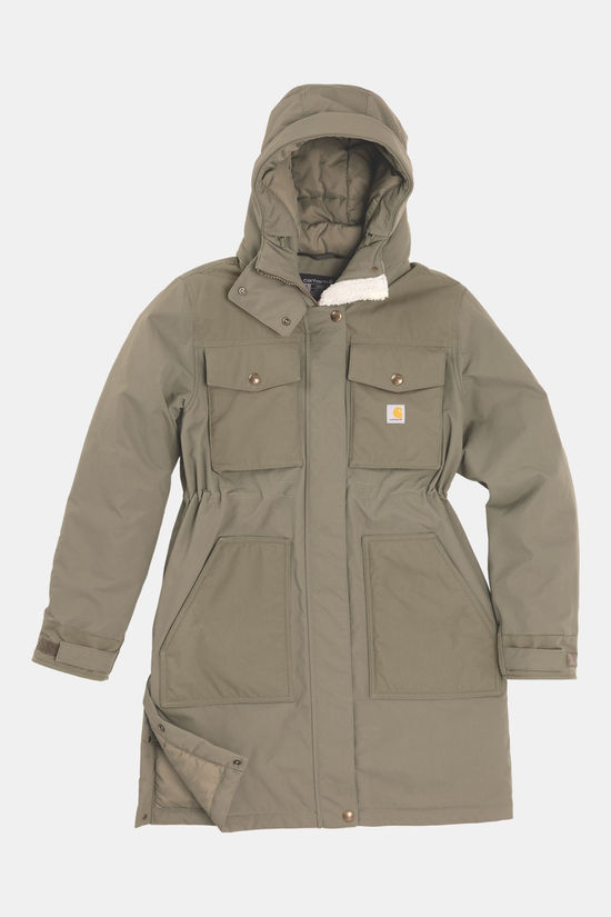 Carhartt Great Lands Gevoerde Parka Dames Olive Green