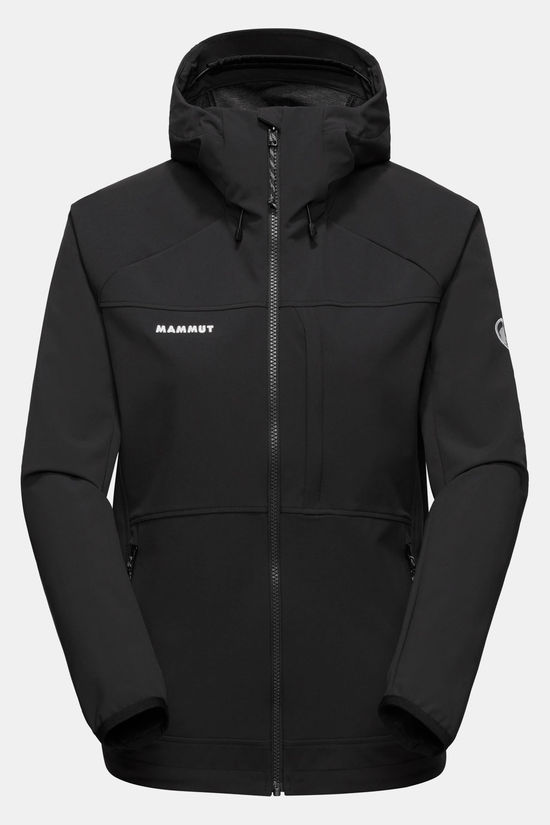 Mammut Ultimate Comfort Hooded Softshell Jas Dames Black
