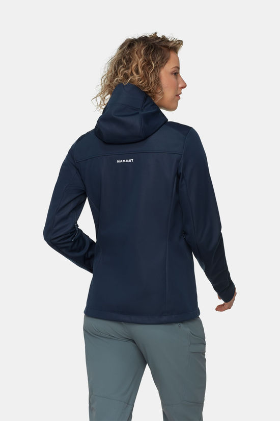 Mammut Ultimate VIII SO Hooded Softshell Jas Dames Navy Blue