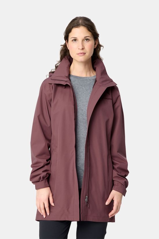 Vaude Escape Regenjas Dames mid brown