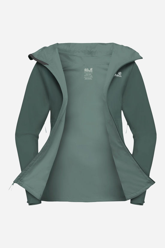 Jack Wolfskin Prelight 2.5L LT Hardshell Jas Dames dark khaki