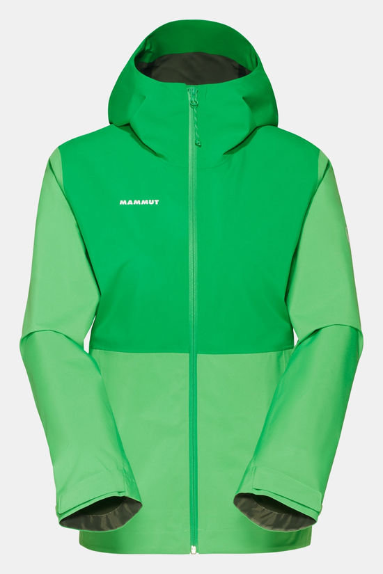 Mammut Linard Light Hooded Hardshell Jas Dames green/mid green