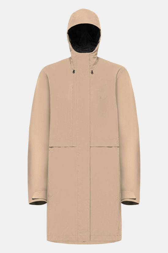 Jack Wolfskin Terraview 2L Coat Parka Dames Beige