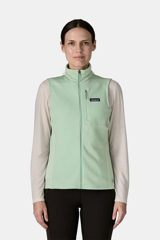 Patagonia R1 Fleece Bodywarmer Dames light green