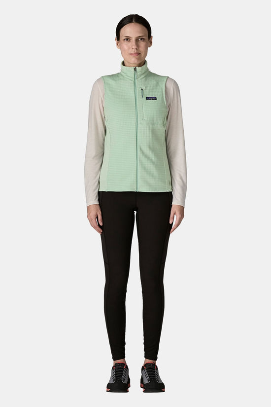 Patagonia R1 Fleece Bodywarmer Dames light green