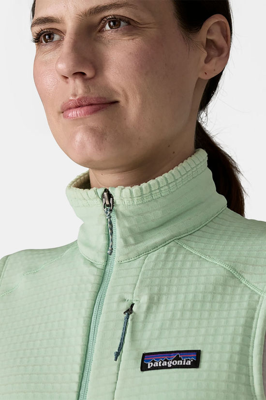 Patagonia R1 Fleece Bodywarmer Dames light green