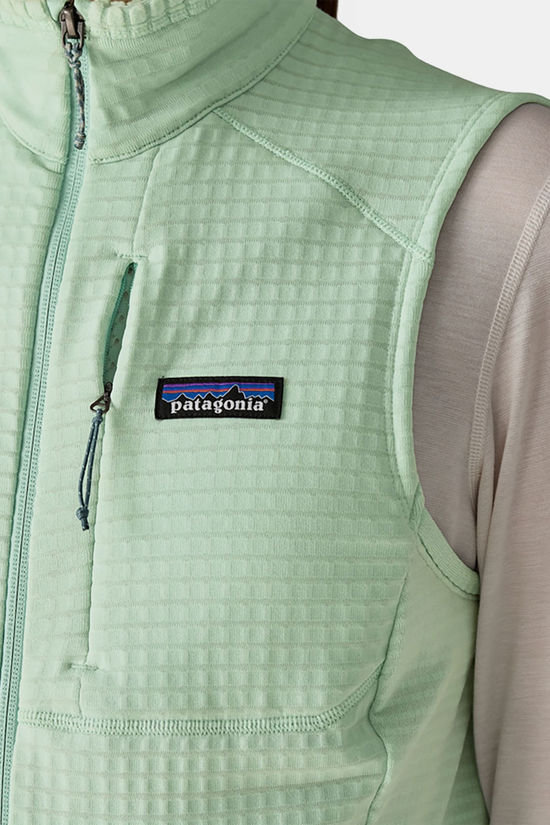 Patagonia R1 Fleece Bodywarmer Dames light green