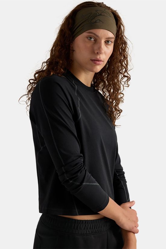 Arc'teryx Rula Longsleeve Dames black/dark grey