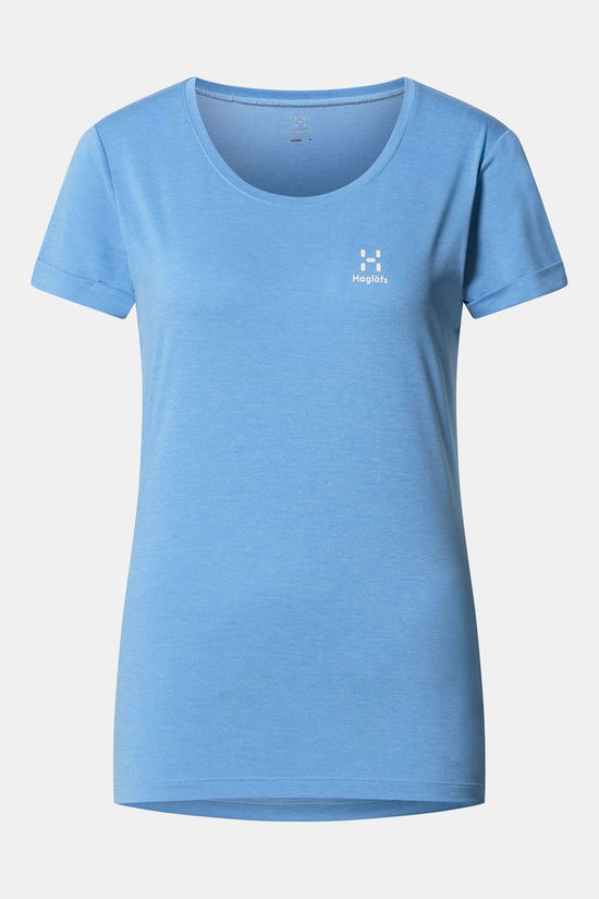 Haglöfs Ridge Hike Tee Dames mid blue