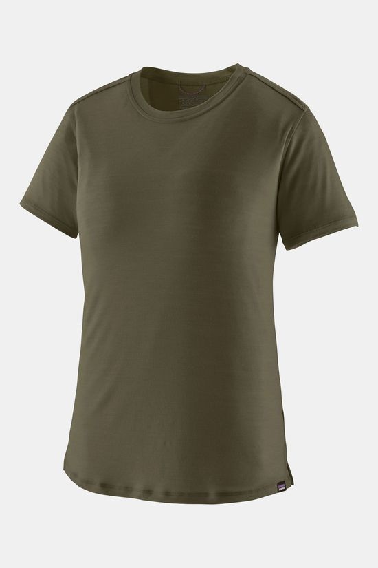 Patagonia Capilene Cool Merino T-Shirt Dames dark khaki
