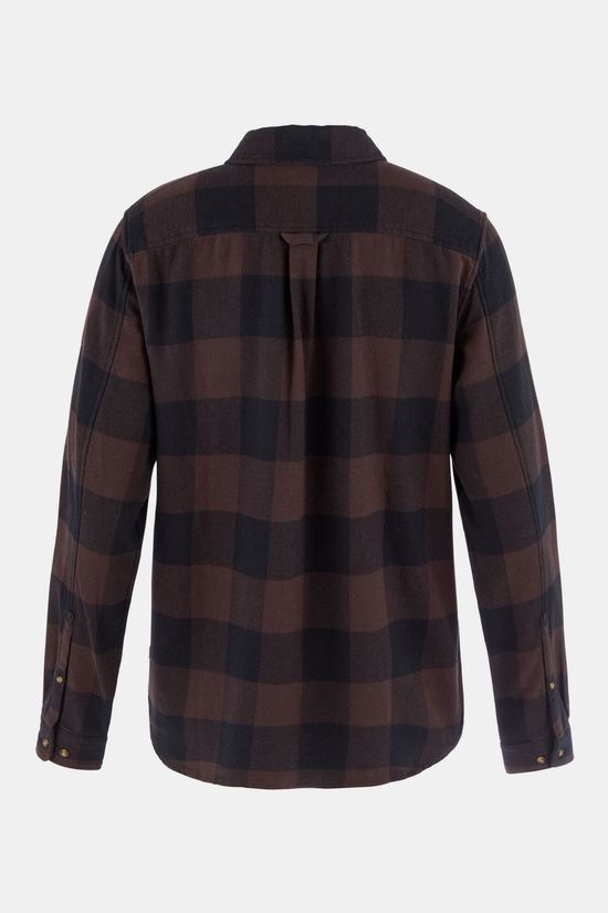 Fjällräven Övik Heavy Flannel Shirt Dames black/brown