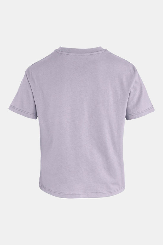 Fjällräven Fjällblomster Logo T-Shirt Dames Lilac