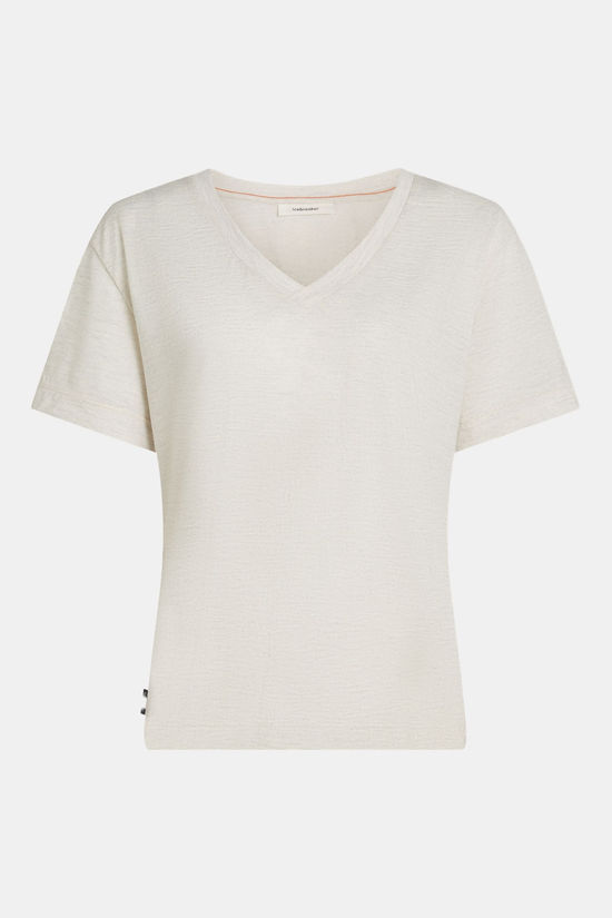 icebreaker Merino 150 Tech Lite V-Neck Tee Ecru