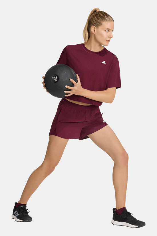 adidas Train Essentials Boxy Workout T-Shirt Dames Bordeaux / Maroon