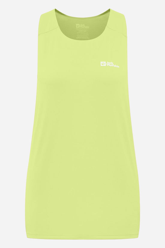 Jack Wolfskin Prelight Stride Tank Top Dames Lime Green