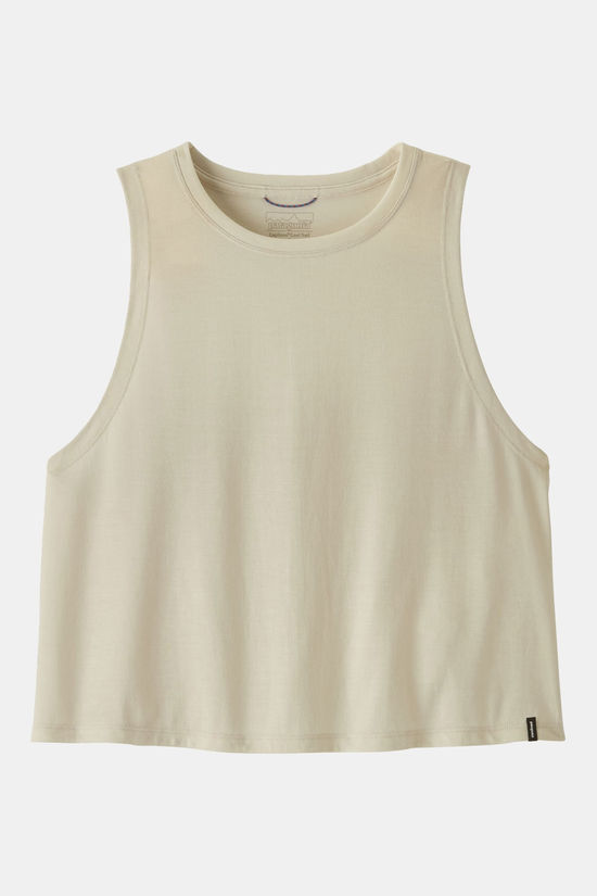 Patagonia Capilene Cool Trail Cropped Tank Top Dames off white