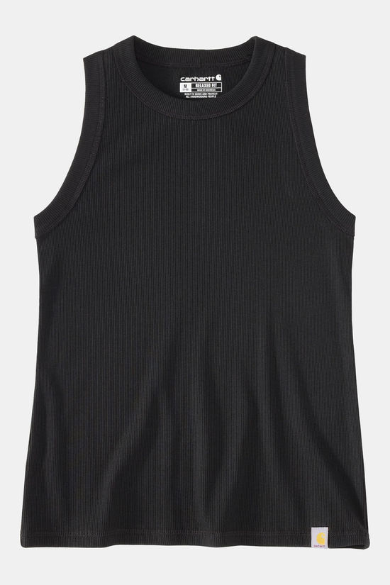 Carhartt Tencel Fiber Fitted Ribbed Tank Top Dames black