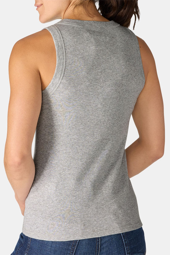 Carhartt Tencel Fiber Fitted Ribbed Tank Top Dames light grey