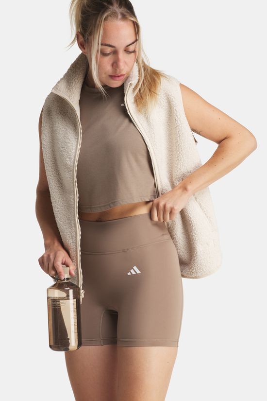 adidas Train Essentials Boxy Workout Tank Top Dames dark khaki